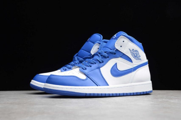 Giày Nike Air Jordan 1 Mid 'Hyper Royal' 554724-114 - Ảnh 6