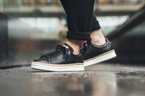 Giày Adidas Stan Smith New Bold Nere Bianche DA9536 - Ảnh 3