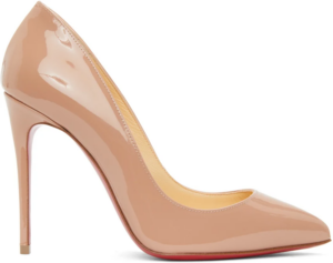 Giày Cao Gót Christian Louboutin Kate 100 Nude 6248 Patent 3120836PK20