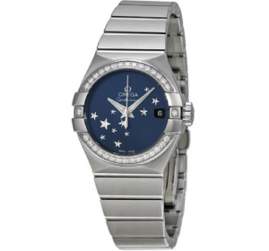 Alternative view of Đồng Hồ Omega Constellation Chronometer Star 'Blue' 12315272003001
