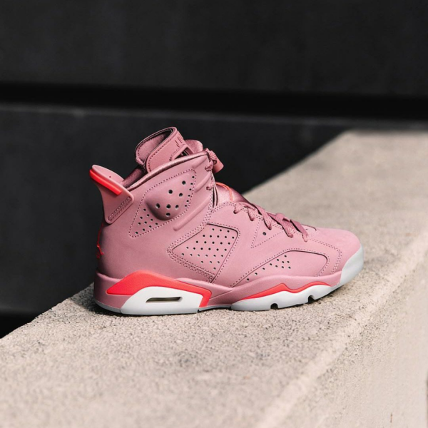 Giày Nike Aleali May x Wmns Air Jordan 6 Retro 'Millennial Pink' CI0550-600 - Ảnh 4