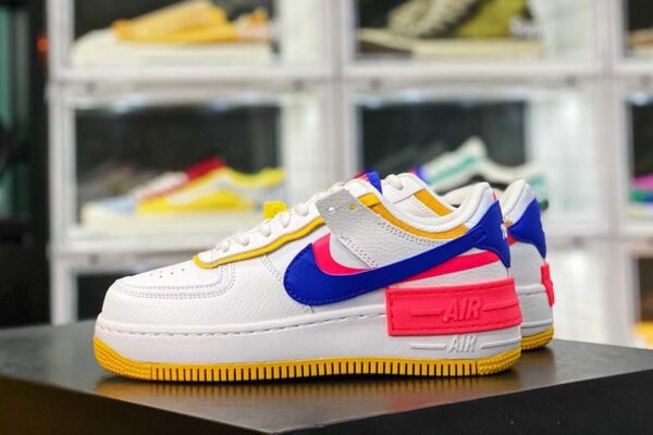 Giày Nike Wmns Air Force 1 Shadow 'White Crimson Blue' CI0919-105 - Ảnh 8