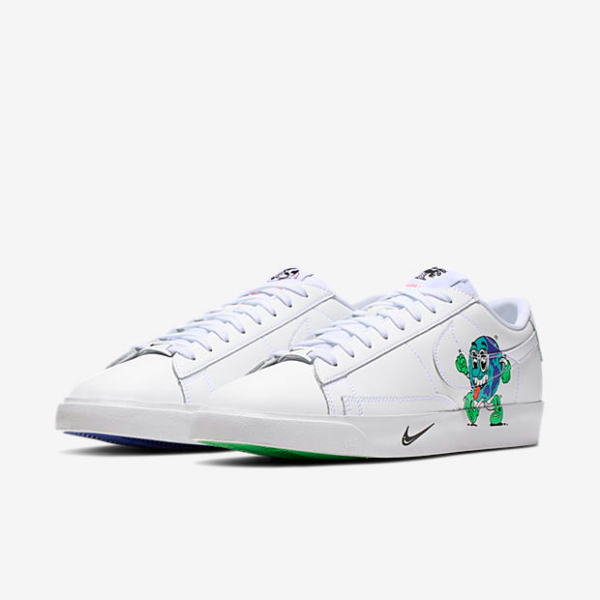 Giày Nike Steven Harrington x Blazer Low Flyleather QS 'Earth Day' CI5546-100 - Ảnh 3