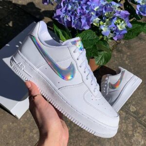 Alternative view of Giày Nike Wmns Air Force 1 Low 'Iridescent Swoosh' CJ1646-100