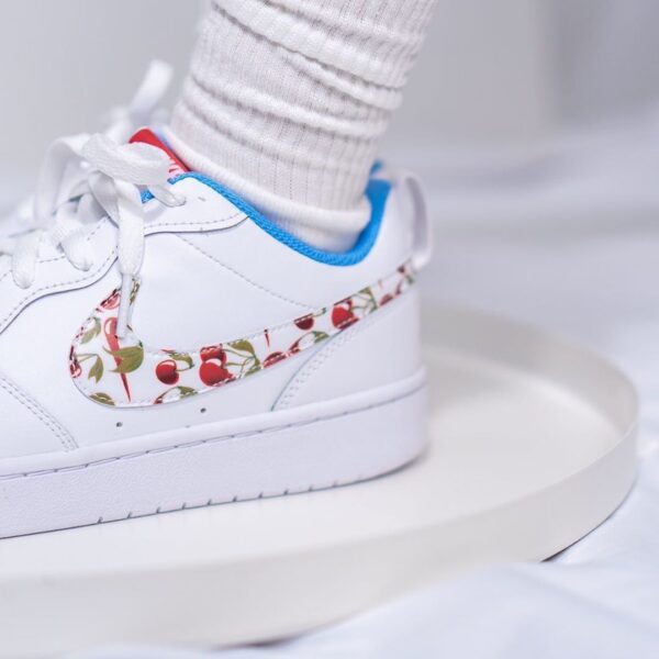 Giày Nike Court Borough Low 2 White Cherry CJ2238-100 - Ảnh 3