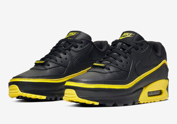 Giày Nike Undefeated x Air Max 90 'Black Optic Yellow' CJ7197-001 - Ảnh 3