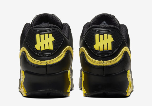 Giày Nike Undefeated x Air Max 90 'Black Optic Yellow' CJ7197-001 - Ảnh 4