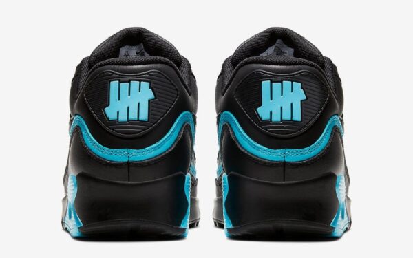 Giày Nike Undefeated x Air Max 90 'Black Blue Fury' CJ7197-002 - Ảnh 6
