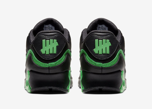 Giày Nike Undefeated x Air Max 90 'Black Green Spark' CJ7197-004 - Ảnh 3