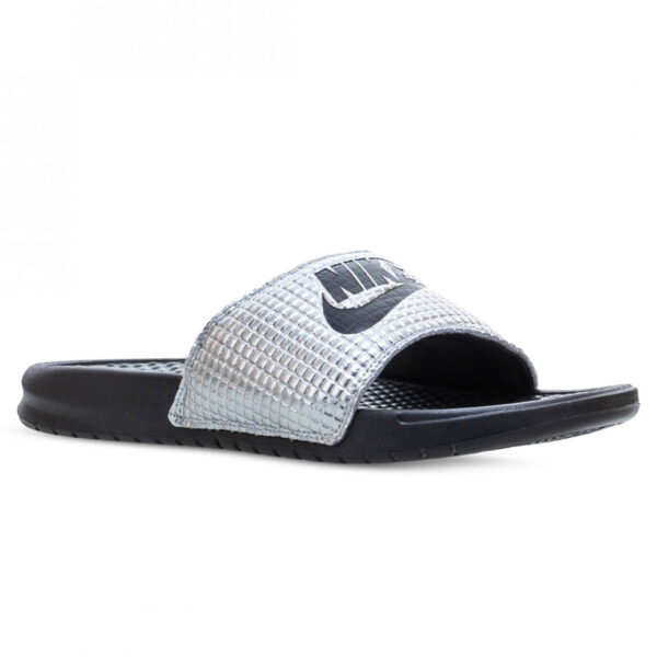 Dép Nike Benassi JDI Textile 'Premium Metallic Silver' CK0986-001 - Ảnh 4