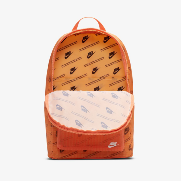 Balo Nike Heritage Backpack 2.0 MTRL Orange Black CK7444-884 - Ảnh 4