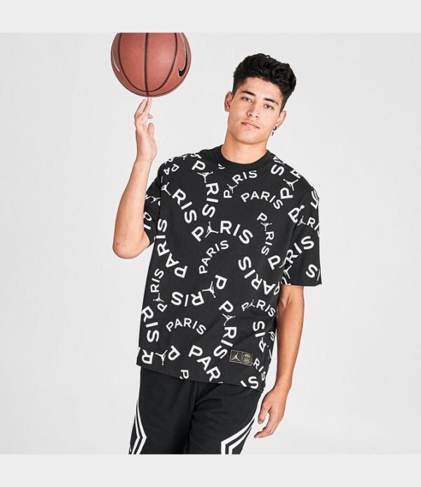Áo Nike Jordan Paris PSG T Shirt Black CK9787-010 - Ảnh 2