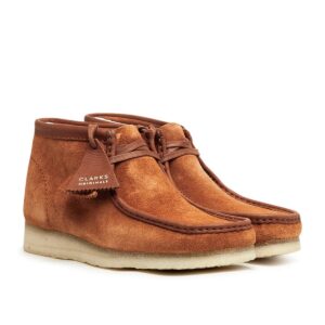 Giay Clarks Wallabee Boot 'Tan Hairy Suede' 261-54818