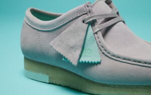 Giay Clarks Wallabee 'Grey Combination' 261-60202