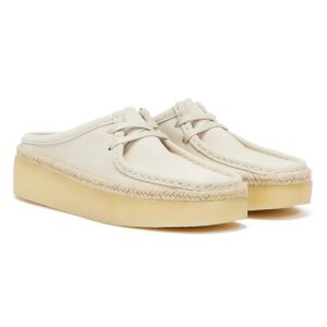 Giay Clarks Wallabee Cup Low 'White Suede' 261-64430