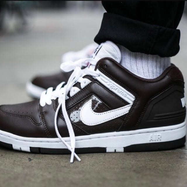 Giày Nike Supreme x Air Force 2 'Brown' AA0871-212 - Ảnh 2