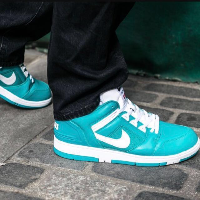 Giày Nike Supreme x Air Force 2 Low 'Teal' AA0871-313 - Ảnh 2