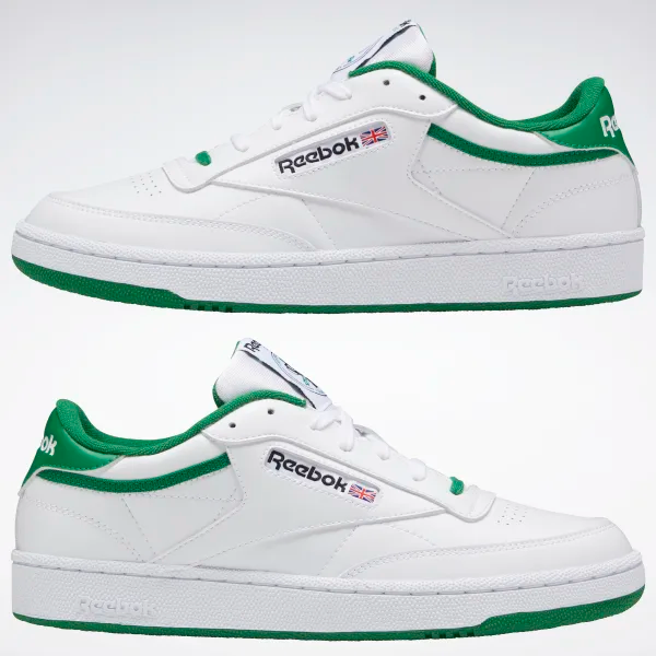 Giày Reebok Club C 85 Anniversary White Green FX3372 - Ảnh 5