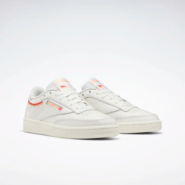 Giày Reebok Wmns Club C 85 'Chalk Sunbaked Orange' EF3489 - Ảnh 5