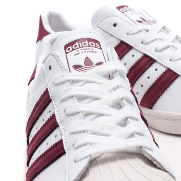 Giày Adidas Superstar 80s 'Maroon' CM8439 - Ảnh 4