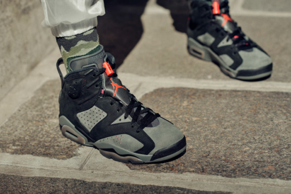 Giày Nike Paris Saint-Germain x Air Jordan 6 Retro BG 'Iron Grey' CN1078-001 - Ảnh 5