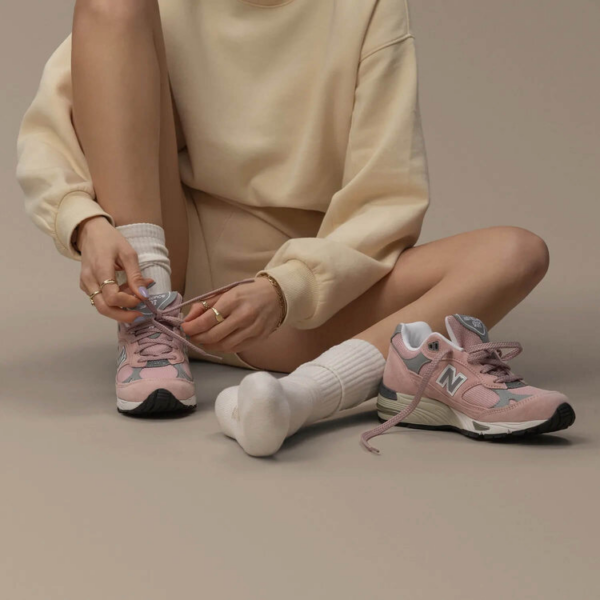 Giày New Balance Wmns 991 Made In England 'Pink' W991PNK - Ảnh 3