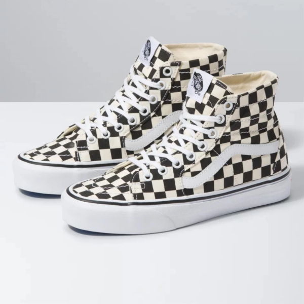 Giày Vans Sk8-Hi Tapered 'Checkerboard Black' VN0A4U165GU - Ảnh 7