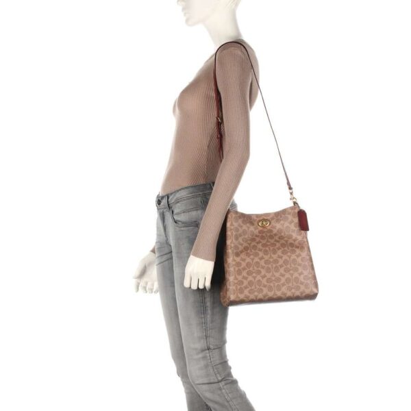 Túi Coach Charlie Bucket Bag Canvas Light Brown 89003 TAN - Ảnh 3