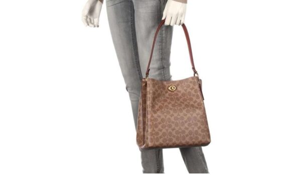 Túi Coach Charlie Bucket Bag Canvas Light Brown 89003 TAN - Ảnh 4