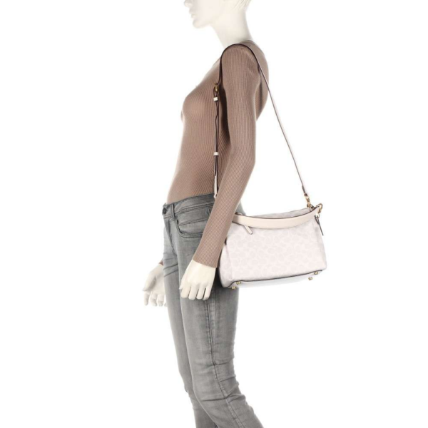 Túi Coach Coated Canvas Signature Shay Crossbody 93847 B4R7B - Ảnh 2