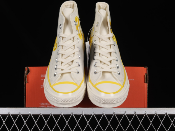 Giày Converse x Coca Cola Chuck 70s High Cream 'Yellow Egret' A04909C - Ảnh 3