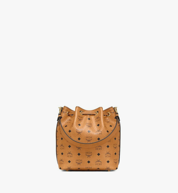 Túi MCM Essential Drawstring Bag Visetos Cognac MWDAASE02CO001 - Ảnh 5