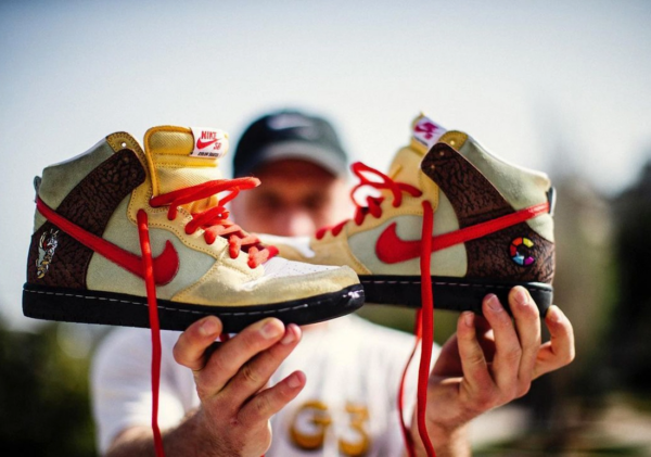 Giày Nike Color Skates x Dunk High SB 'Kebab And Destroy' CZ2205-700 - Ảnh 4