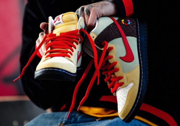Giày Nike Color Skates x Dunk High SB 'Kebab And Destroy' CZ2205-700 - Ảnh 6
