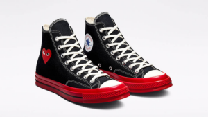 Giay Converse Play Chuck 70 x Comme des Garcons 'Black Red' A01793C