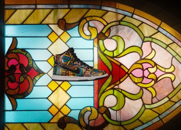 Giày Nike Concepts x SB Dunk High 'Stained Glass' 313171-606 - Ảnh 4