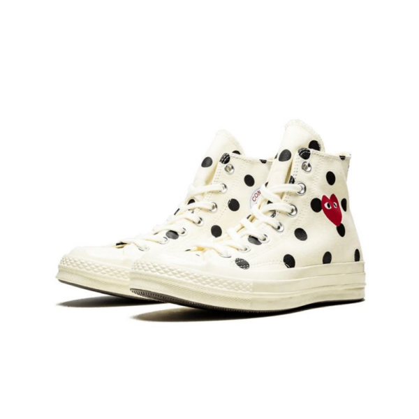 Giày Converse Comme des Garçons  'White Polka Dot' 157251C - Ảnh 8
