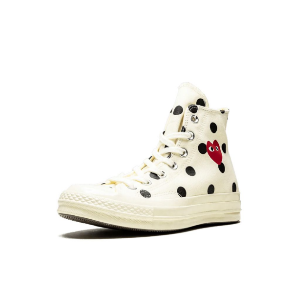 Giày Converse Comme des Garçons  'White Polka Dot' 157251C - Ảnh 6