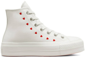 Giày Converse Chuck Taylor All Star Lift Hi White Red A01599C