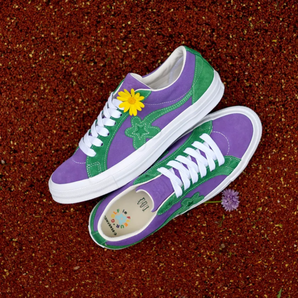 Giày Converse Golf Le Fleur x One Star Ox 'Purple Heart' 162128C - Ảnh 2