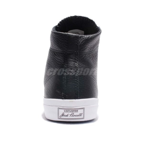 Giày Converse Jack Purcell Leather Mid 'Black' 155718C - Ảnh 6
