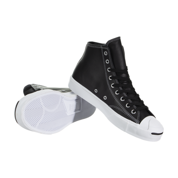 Giày Converse Jack Purcell Zip High 'Black White' 167327C - Ảnh 4