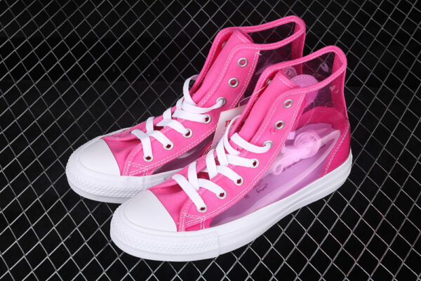Giày Converse Japan All-Star Light Clear Material HI Pink OT0345 - Ảnh 7