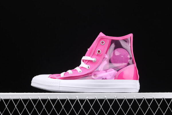 Giày Converse Japan All-Star Light Clear Material HI Pink OT0345 - Ảnh 2