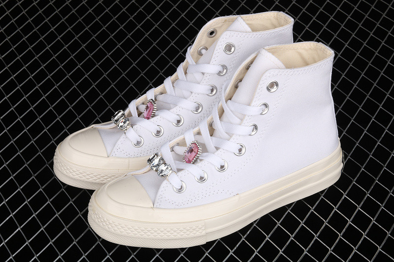 Giay Converse Chuck 70 Hi Taylor 'White Pink' 170621C