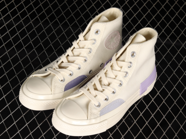 Giày Converse Chuck Taylor All Star 70 Hi 'White Purple' A03735C - Ảnh 2