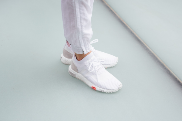 Giày Adidas NMD Racer Primeknit White CQ2033 - Ảnh 4