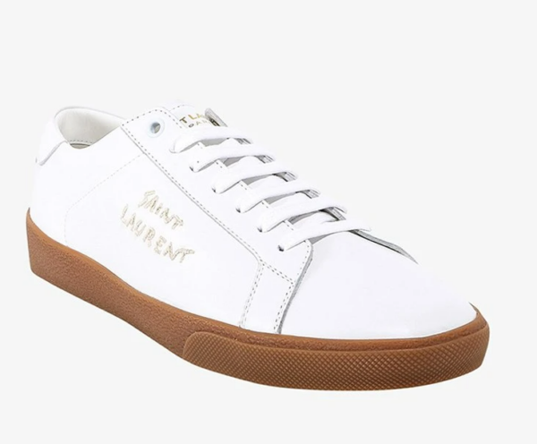 Giày Saint Laurent SL-06 Court Leather 'Optic White Gum' 61068500N009030 - Ảnh 5