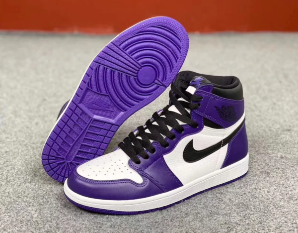Giày Nike Air Jordan 1 Low GS 'Court Purple' 553560-500 - Ảnh 6