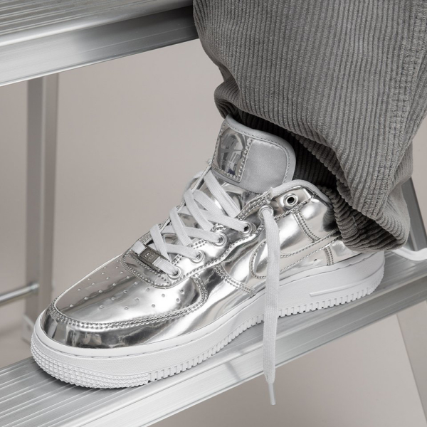 Giày Nike Air Force 1 SP "Metallic Silver" CQ6566-001 - Ảnh 10